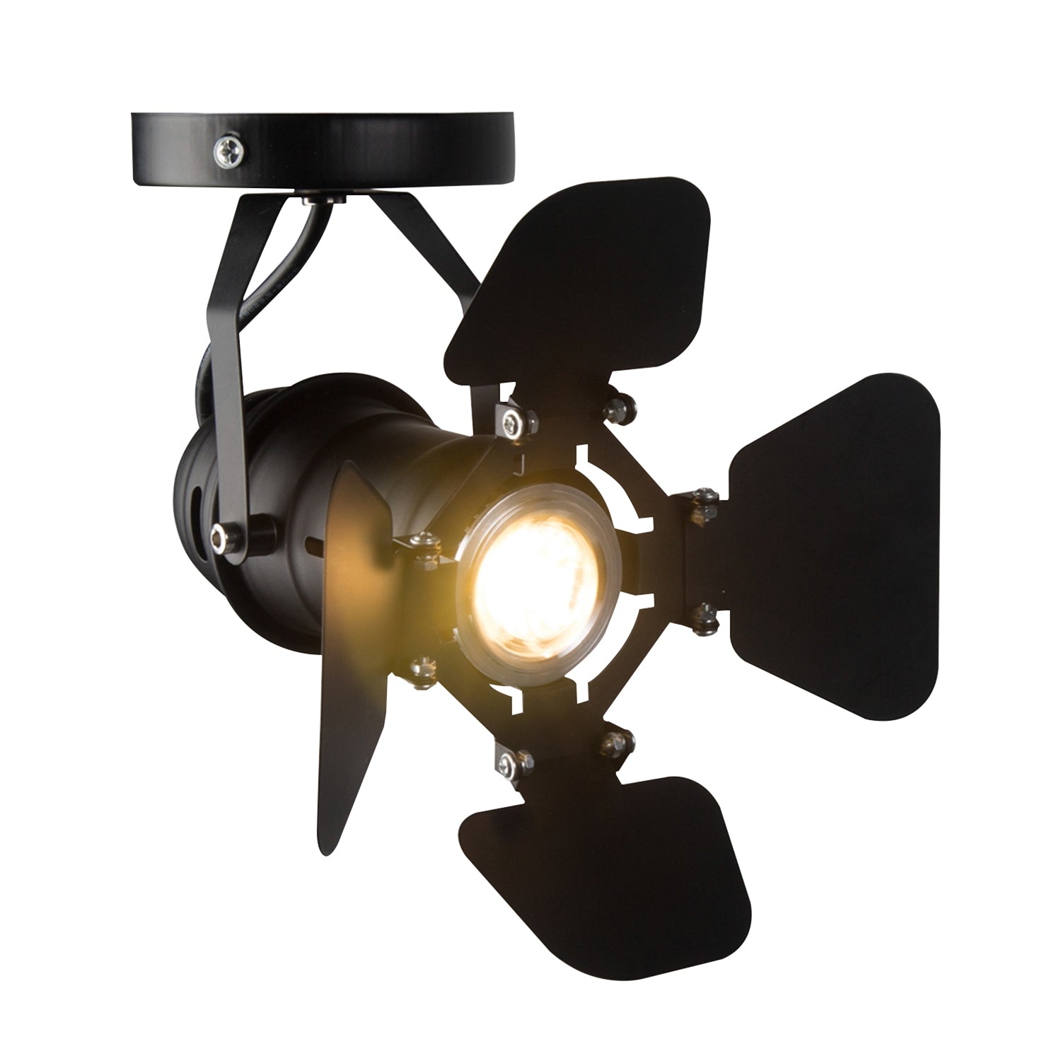 Gu10 L19 * W17cm Mini Industrial Loft Led Ceiling Spots Track Light Ceiling Downlights Spotlight Showcase Led Lighting Display for Hotel Bar Office Decor