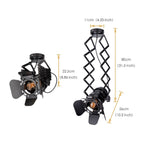 Telescopic Loft Industrial Iron Spotlight Vintage Ceiling Lights LED Shop Light Track Light