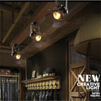 E26 Loft Industrial Ceiling Spots Spotlight Fixture LED Metal Track lamp Ceiling Lights Lamp for Living Room Pub Bar Cafe