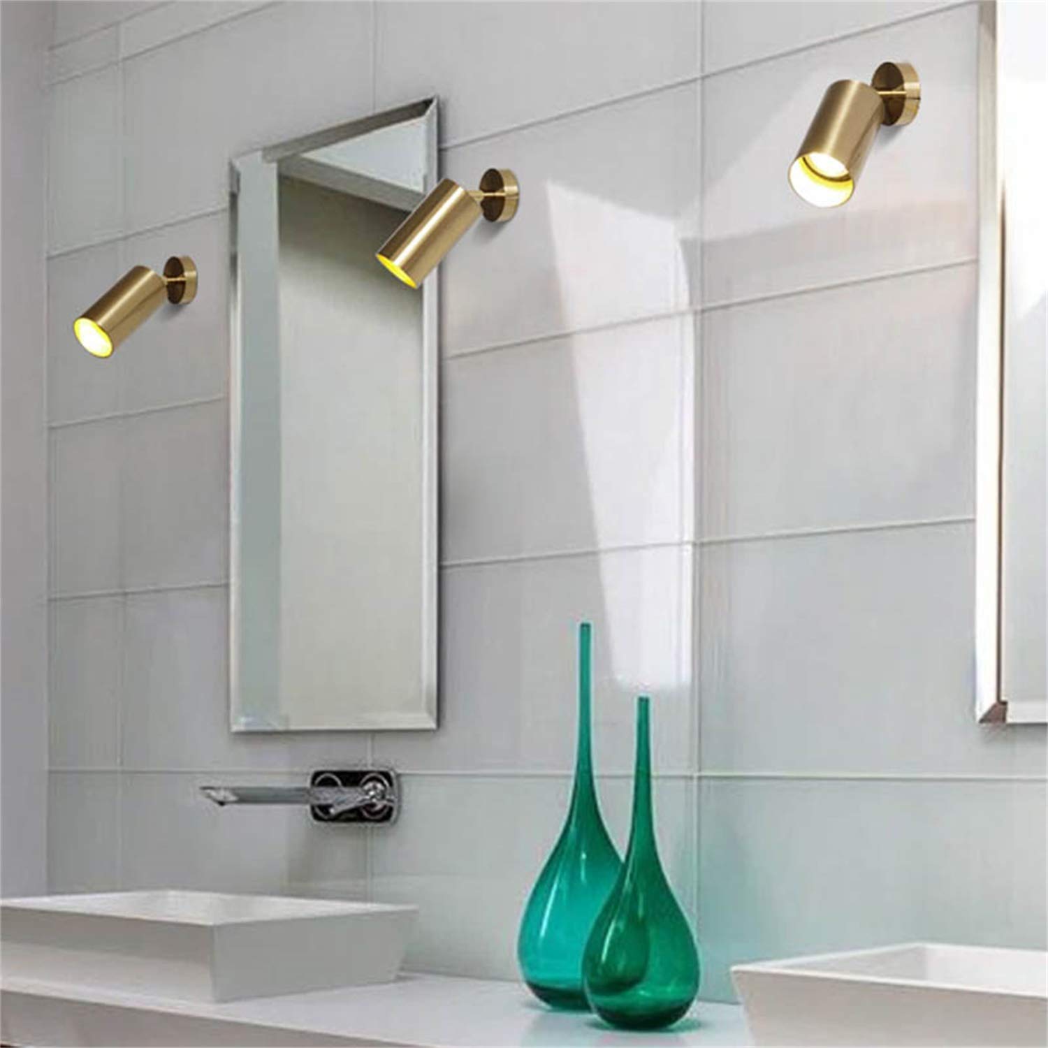 Gu10 Modern Gold Led Ceiling Spot Light 360° Adjustable Downlight Ceiling Light Clothing Shop Showrooms Exhibition Spotlight Picture Light Display Focus Commercial Lighting