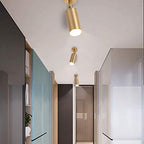 Gu10 Modern Gold Led Ceiling Spot Light 360° Adjustable Downlight Ceiling Light Clothing Shop Showrooms Exhibition Spotlight Picture Light Display Focus Commercial Lighting